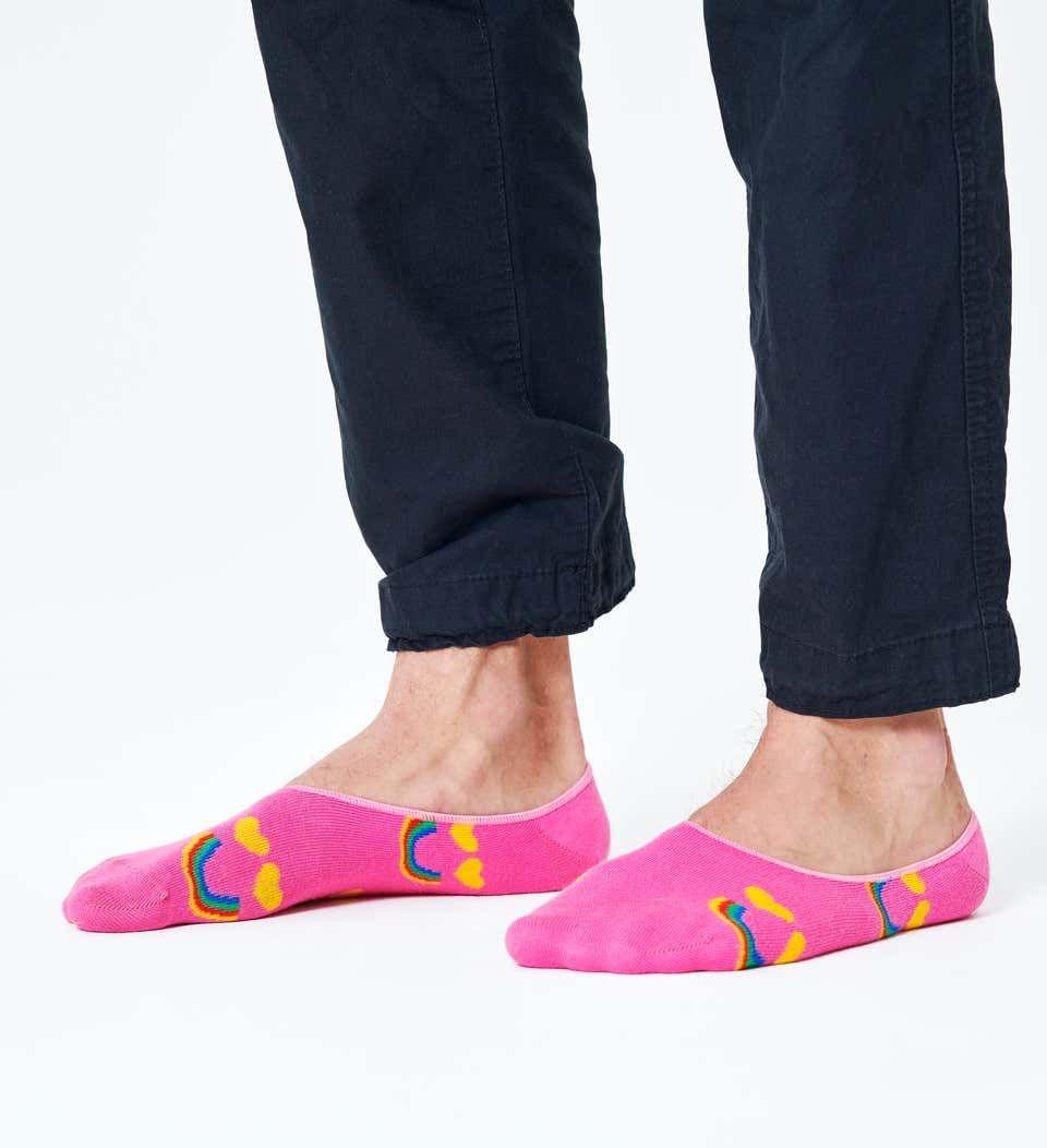 Happy Rainbow Liner Sock