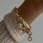 Cleo Link Chain Bracelet-Gold