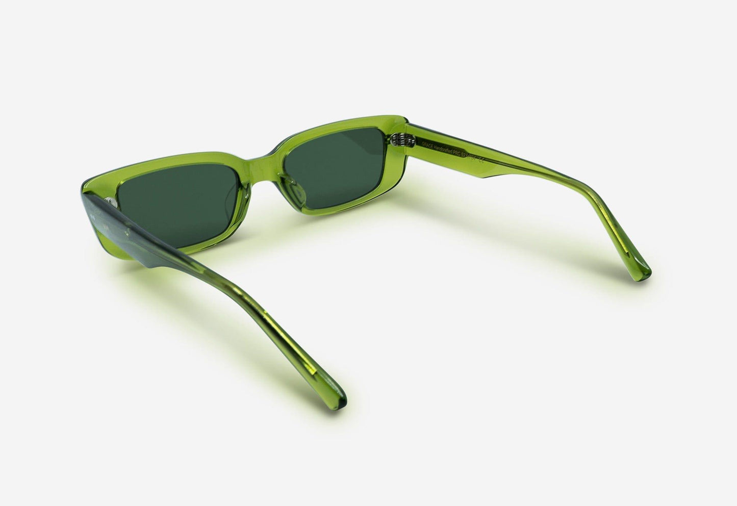 Grace, Rectagular sunglasses for men and women green lens UV400 protection