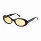 Kurt, Oval sunglasses for men and women yellow lens UV400 protection