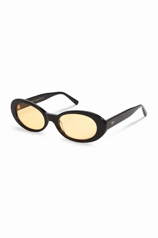Kurt, Oval sunglasses for men and women yellow lens UV400 protection
