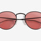 Lennon, Round sunglasses for men and women red lens UV400 protection