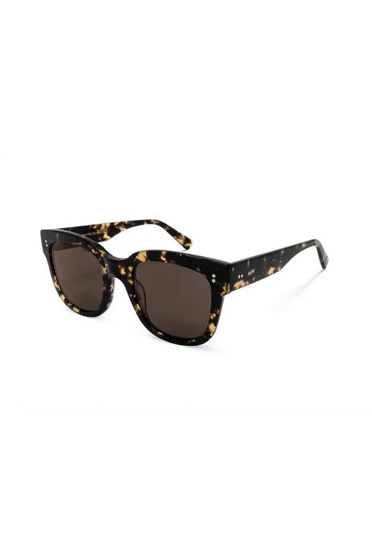 LIV, Square sunglasses for men and women brown lens UV400 protection