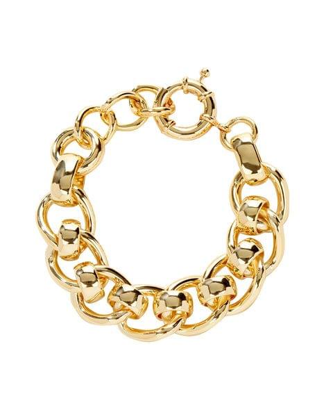 Lola Oversized Chain Bracelet-Gold