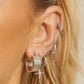 Full Bloom Hoop Earring Set-Silver