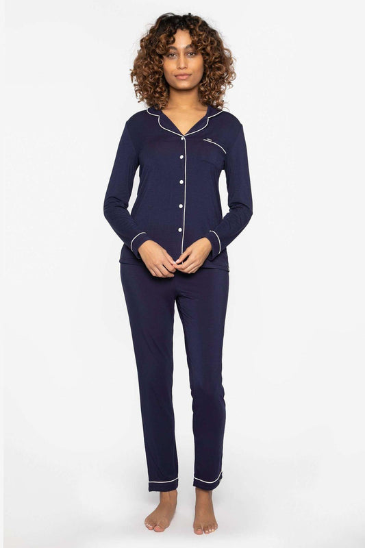 Midnight Color Bamboo Pyjama Set For Women