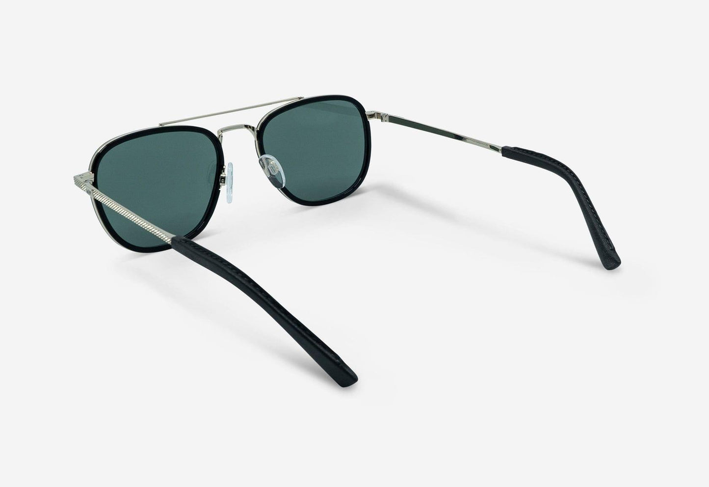 QUENTIN, Rectangular sunglasses for men and women green lens UV400 protection