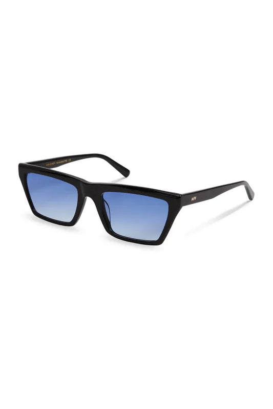 New Corey, Rectangular sunglasses for men and women blue lens UV400 protection