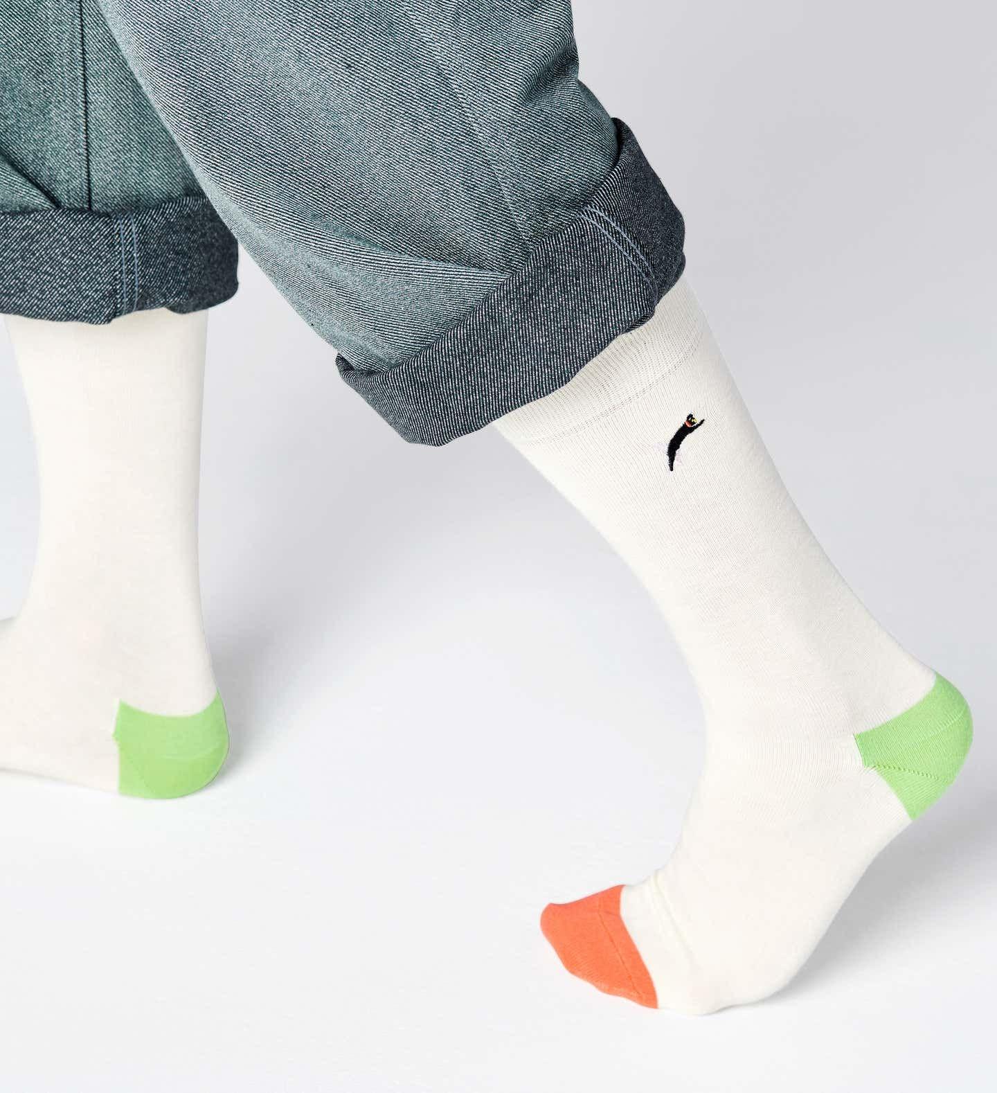 Embroidery Cat Sock For Men