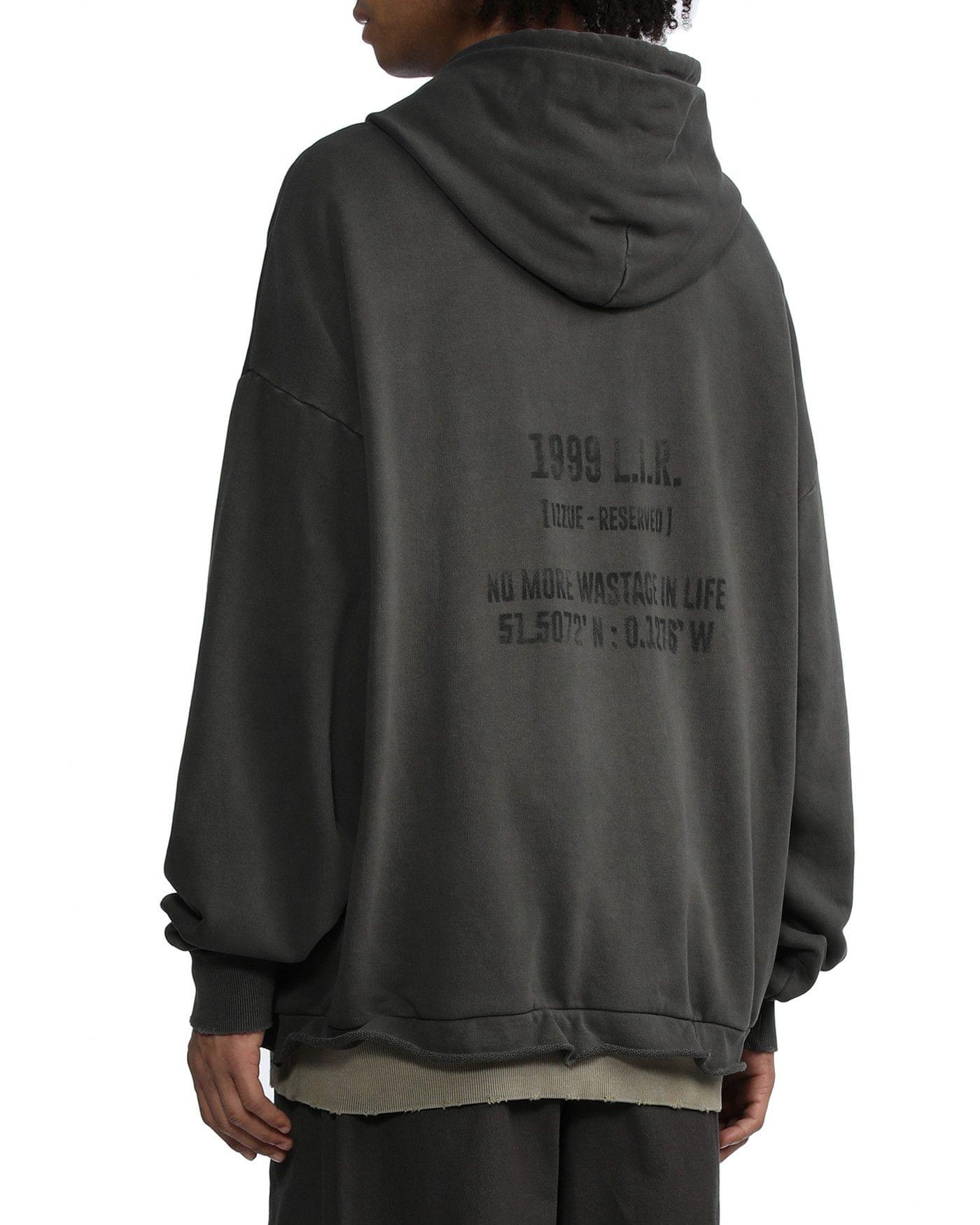 Izzue Mens Sweatshirt in Charcoal Color