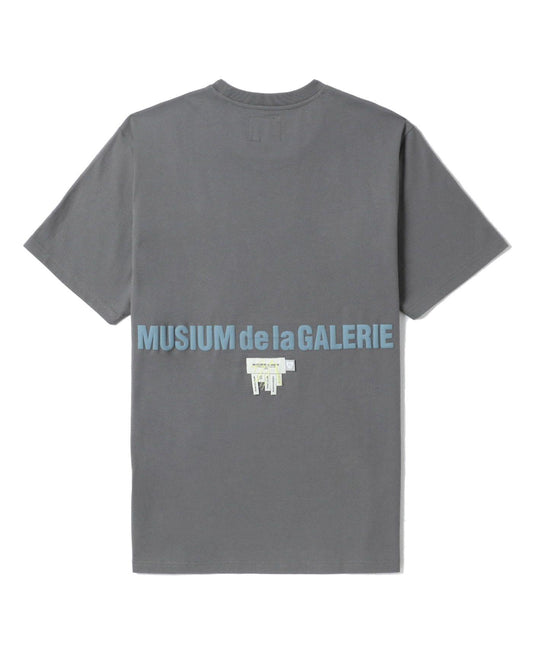 Men's Van Gogh Print T-shirt in Dark Grey