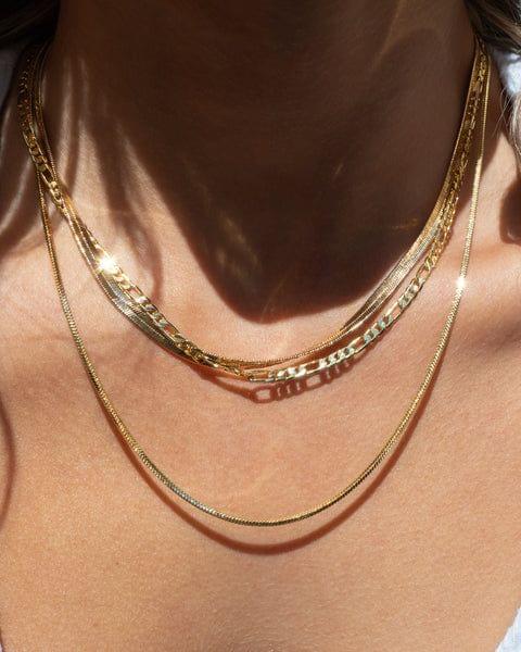 Cecilia Chain Necklace-Gold