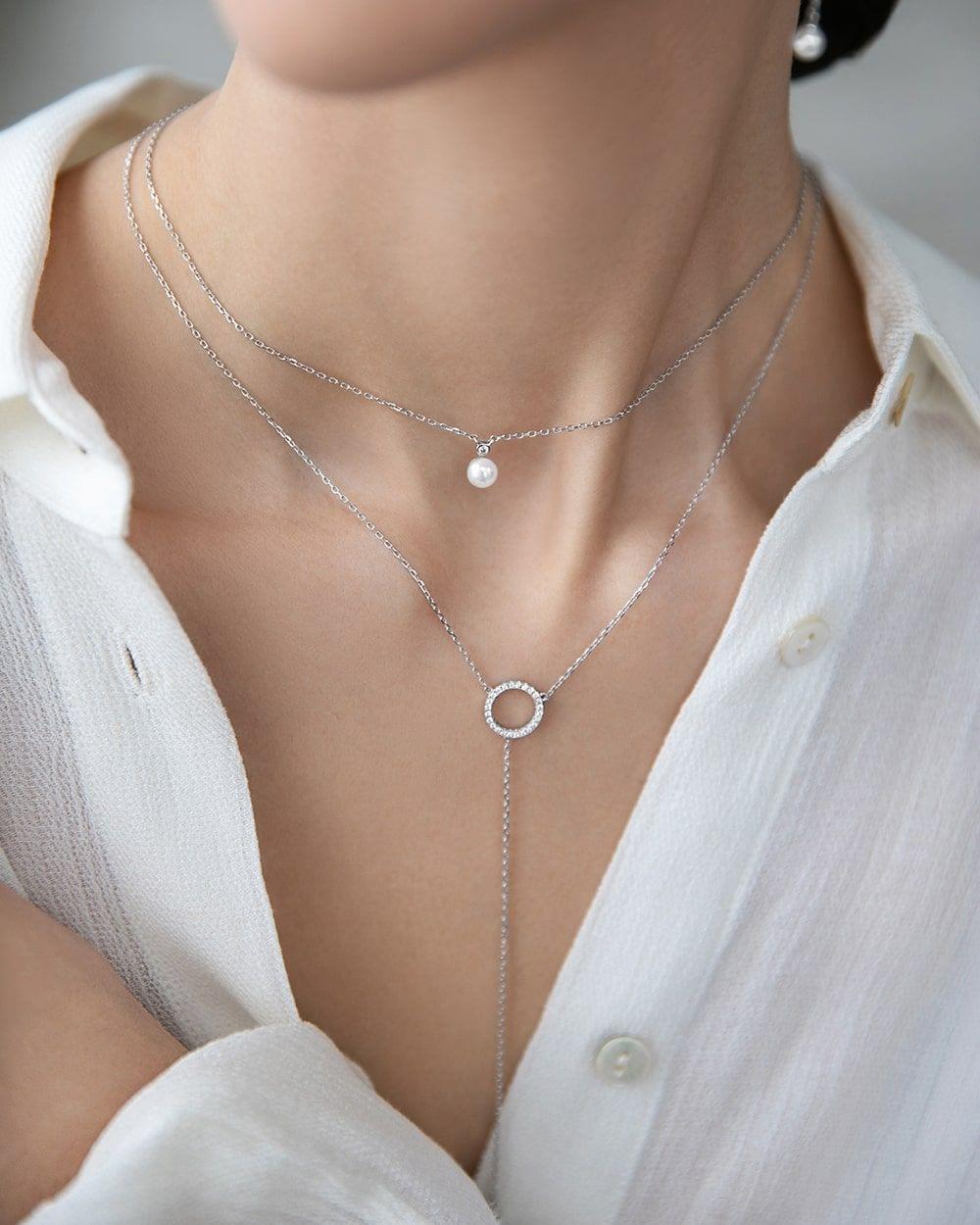 Women's Pearl Necklace - P134