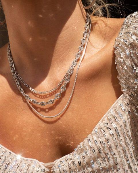 Cecilia Chain Necklace-Silver