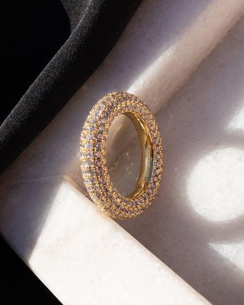 Pave Amalfi Ring-Gold-Size 6