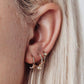 Full Bloom Hoop Earring Set-Silver