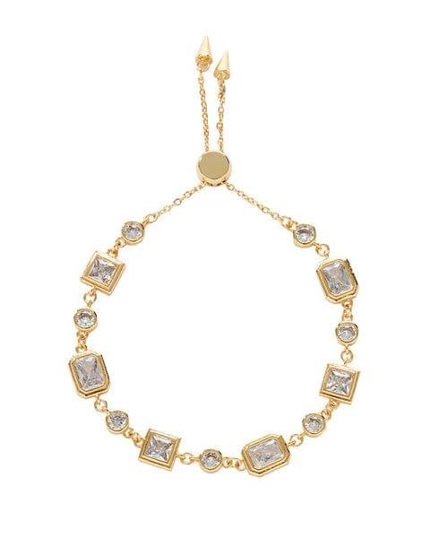 LUV AJ Pyramid Bezel Statement- Gold