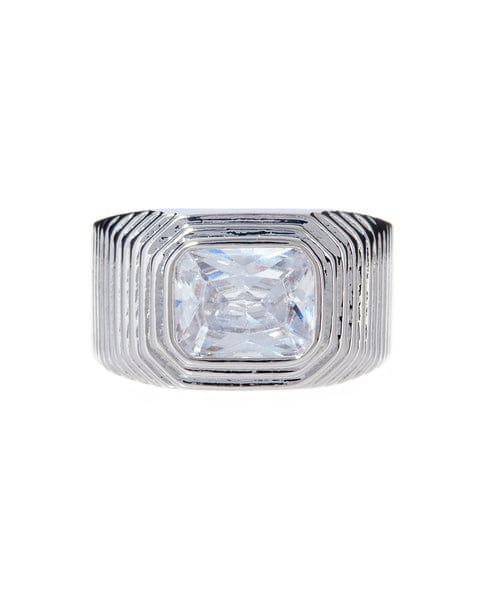 LUV AJ Ridged Pyramid Cigar Ring