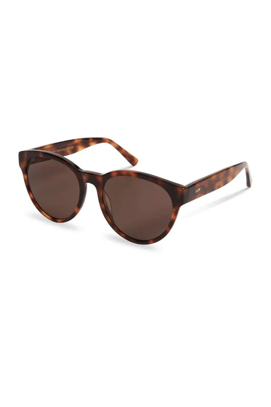 Rita, Round sunglasses for men and women brown lens UV400 protection