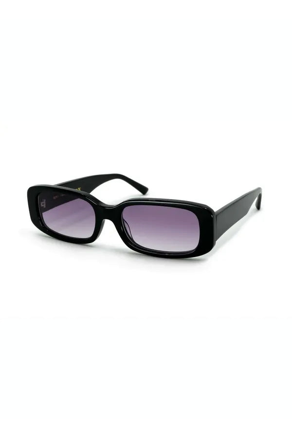 ROXIE, Rectangular sunglasses for men and women purple lens UV400 protection