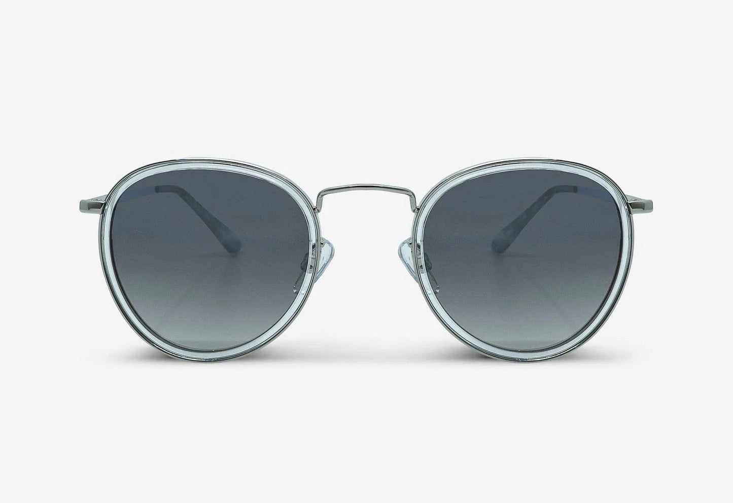 SHACKLETON, Round sunglasses for men and women Silver Sunglasses