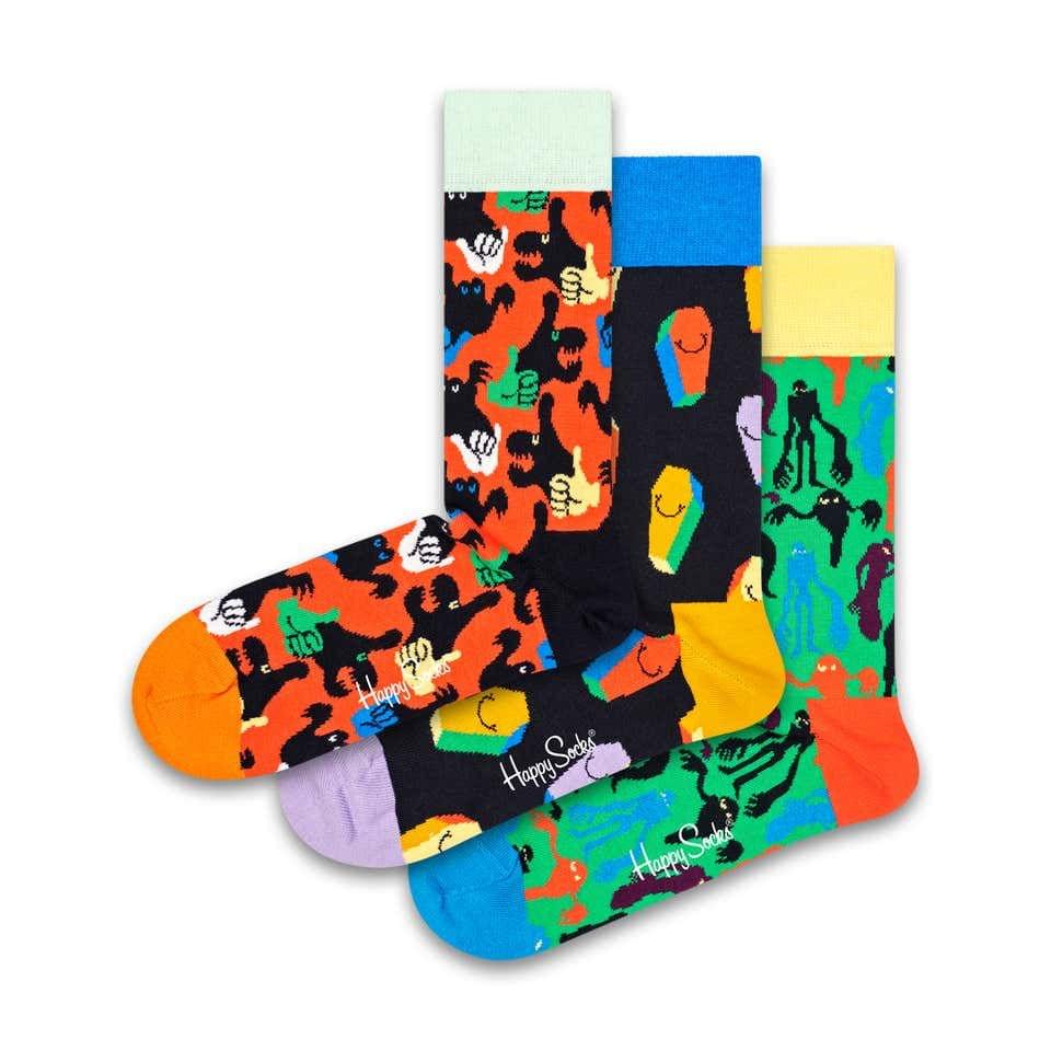 3-Pack Halloween Socks Gift Set